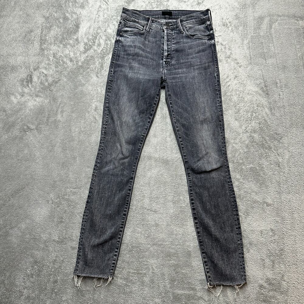 Mother The Stunner Ankle Fray Jean Women 26 Friday The 13th Black Distressed